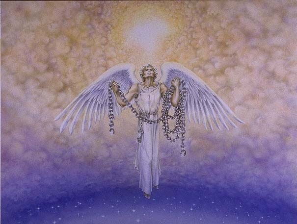 El Ángel con la gran cadena (REV. 20.1-2)