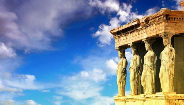 Caryatids, erechtheion temple Acropolis