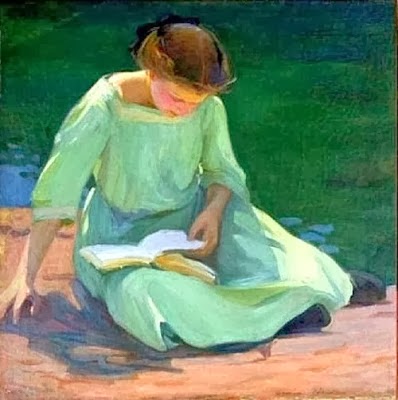 Colburn, Elanor (1866-1939) The green dress
