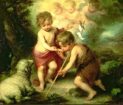 BAUTISTA Y JESUS NIÑOS MURILLO